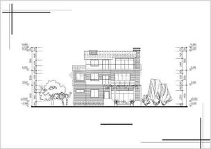 某地精品村镇小型别墅建筑方案设计图